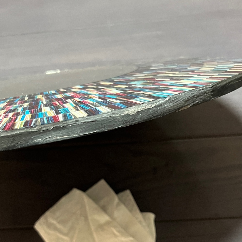 Multicolor Mosaic Wall Mirror - Picture 5 of 8
